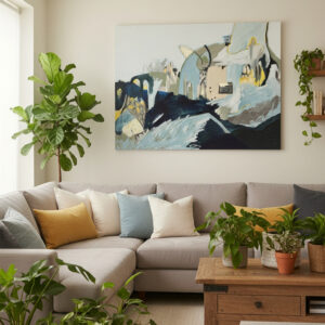 ציור מקורי בסגנון אבסטרקטי לבית